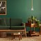 Designers Fountain Willow Creek 60 Watt 1 Light Brushed Gold Pendant with Clear Glass Shade D204M-7P-BG - alternate 2